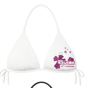 White Pink Cross Bikini