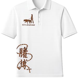 White Tiger Gamble Polo